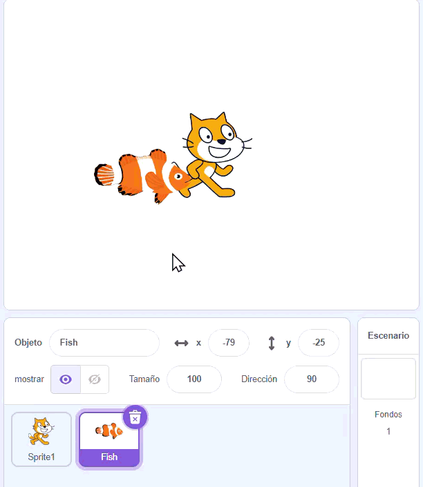 gregar sprite y moverlo